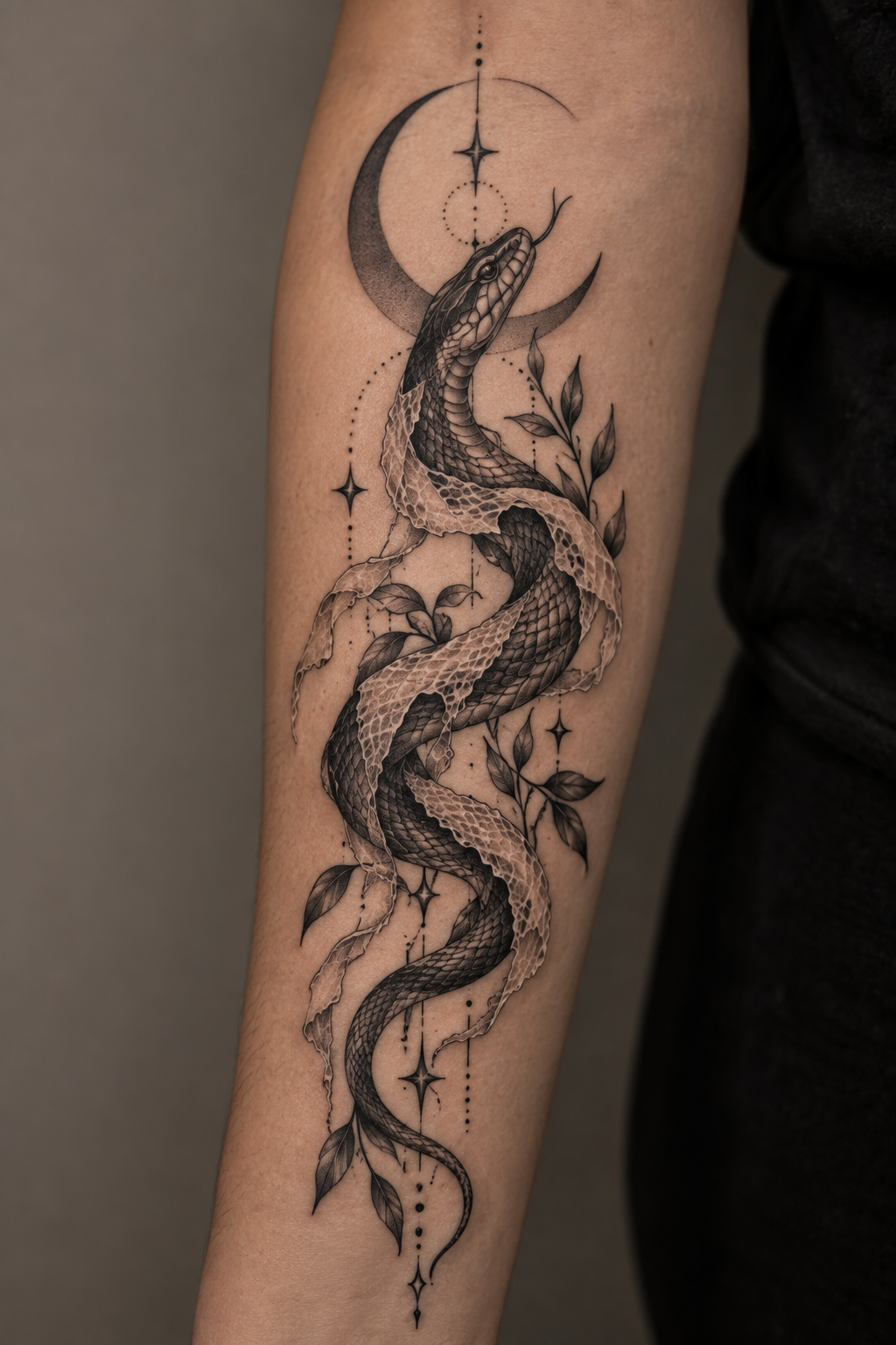 Prabin Bom — Serpent, Moon & Stars
