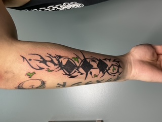 Abstract Cyber-Tribal & Neon Green Sigils
