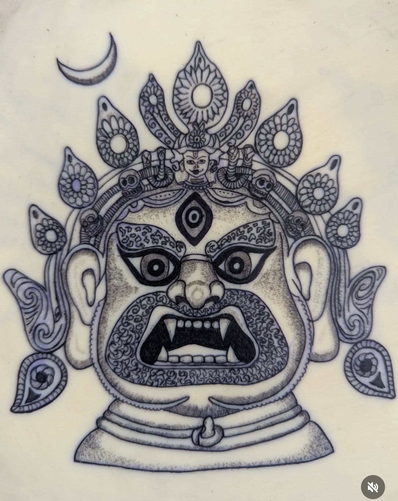 Illustrative Traditional Deific Wrath Mask