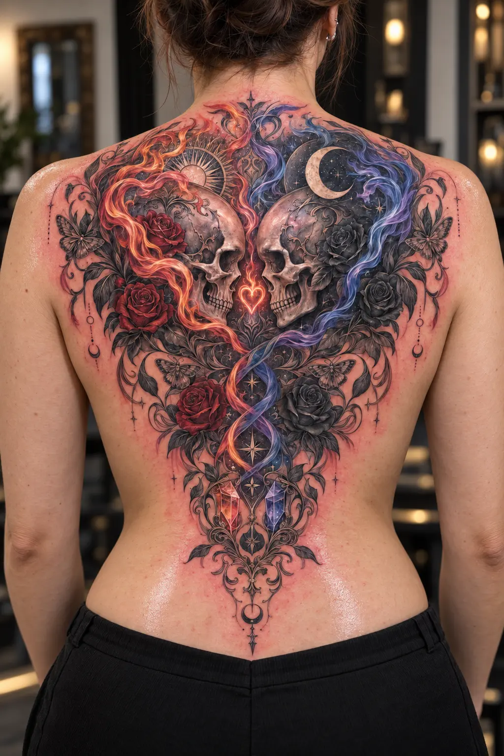 Jordyn Keizer — Twin Soul Skulls in Fire & Water