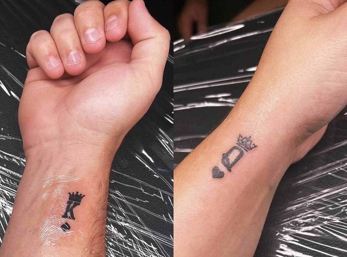 King & Queen Crown Wrist Pair