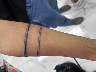 Double-Band Forearm Blackwork