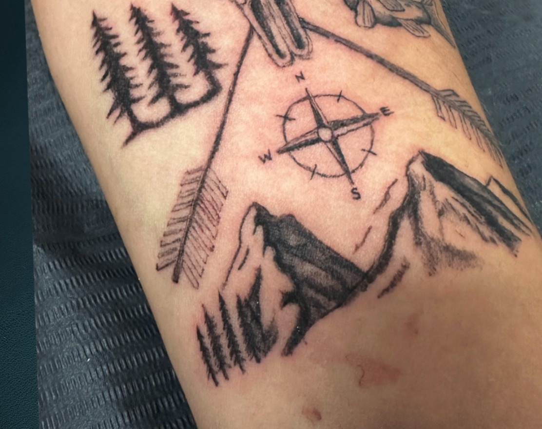 Shaquille D — Mountain & Compass Nature Scene