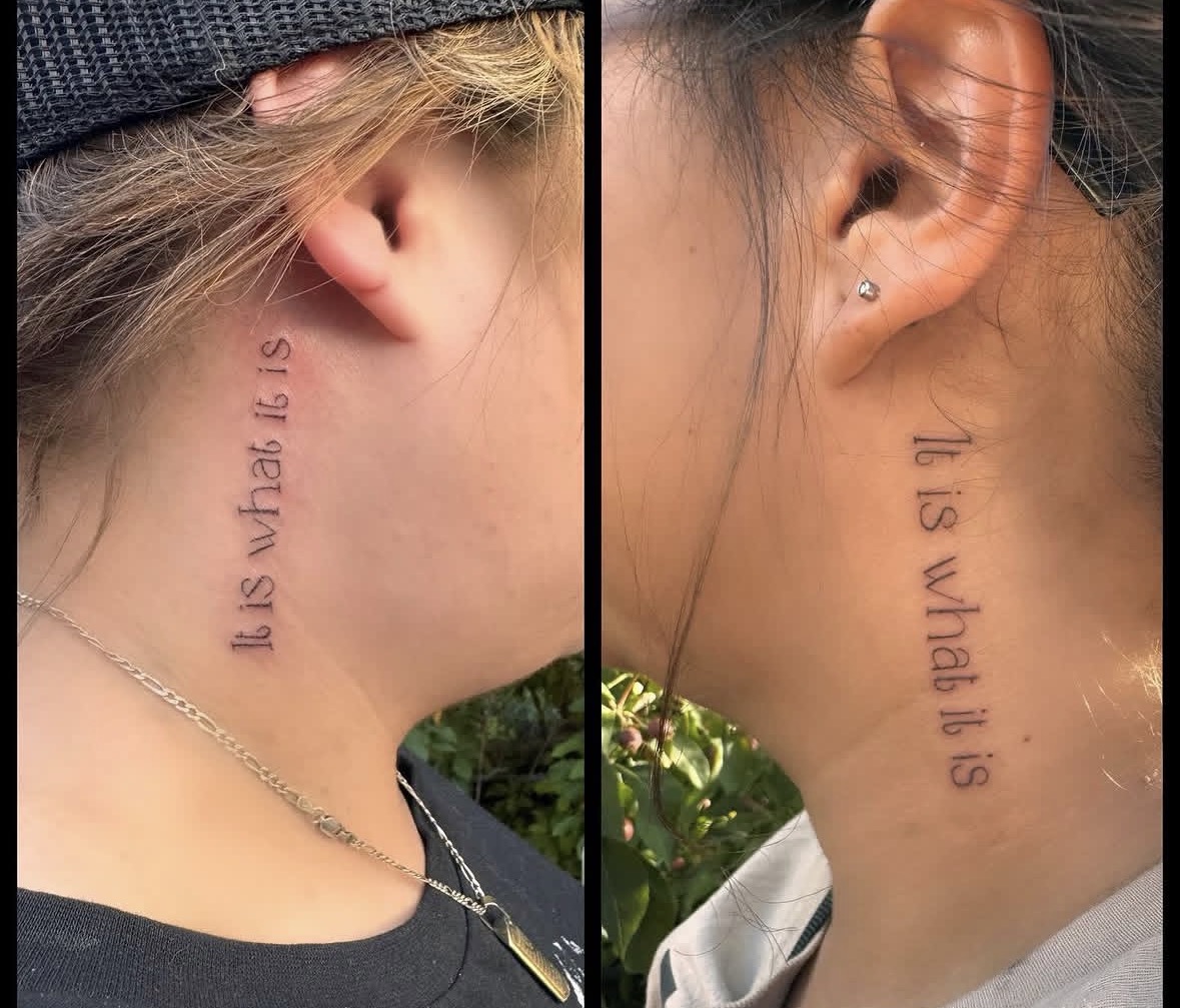 'It Is What It Is' Neck Script
