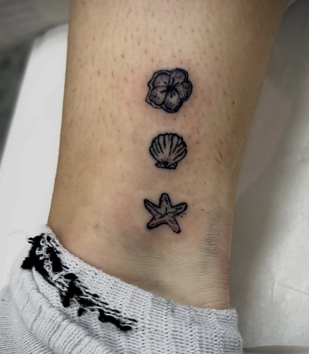 Seashell & Starfish Ankle Trio
