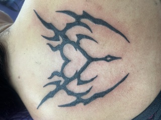 Tribal Blackwork Shoulder Piece