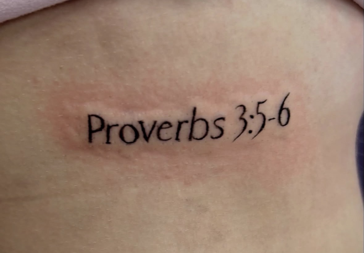 'Proverbs 3:5-6' Fine Script